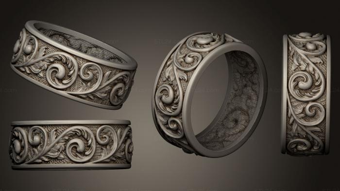Jewelry rings (Ring Sprouted, JVLRP_0145) 3D models for cnc